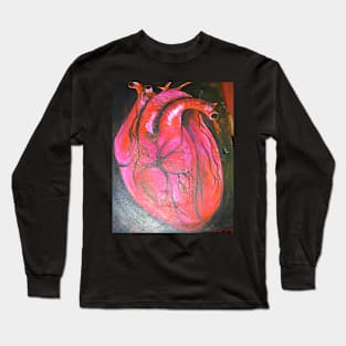 Heart's Canvas: A Masterpiece of Emotion on a T-Shirt Long Sleeve T-Shirt